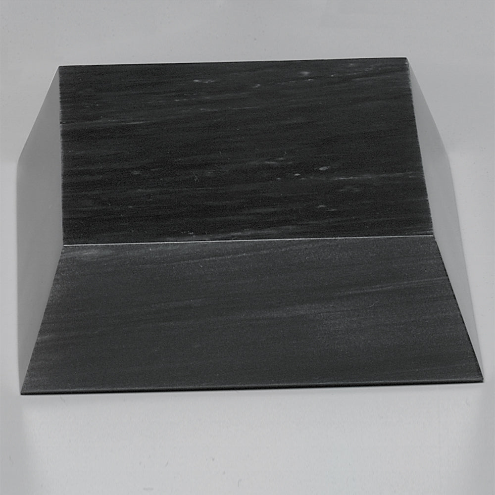 Black Marble Beveled Base 5"