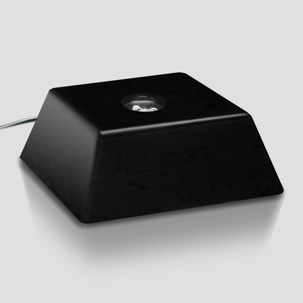 Elite Black Piano Finish Square Base 6-1/4"