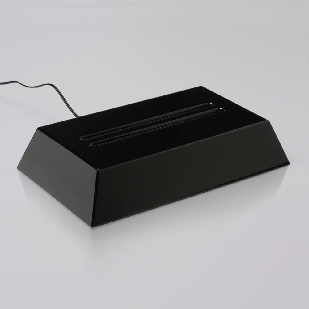 Elite Black Piano Finish Rectangle Base 12-1/4"