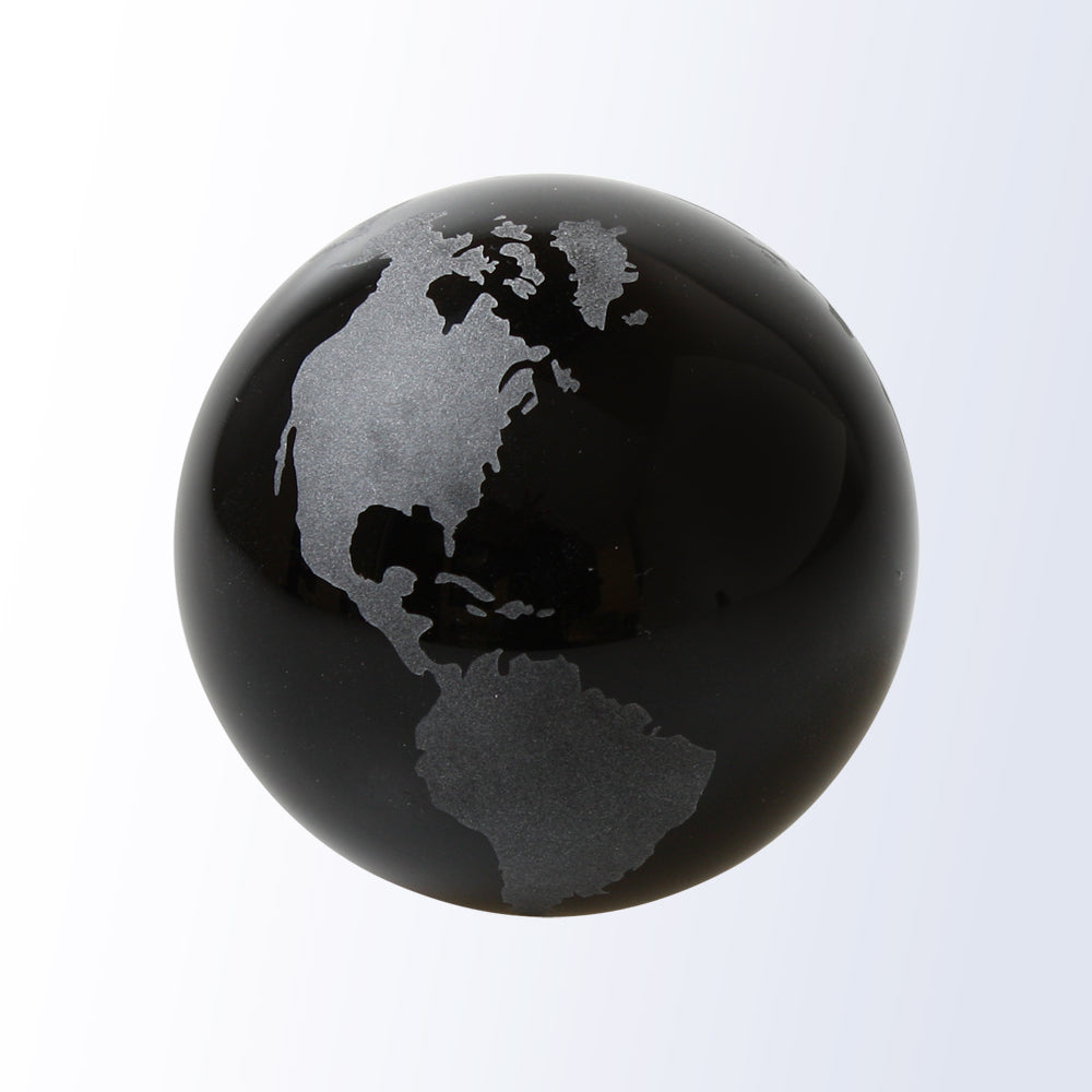 Black Globe-flat Bottom 3"