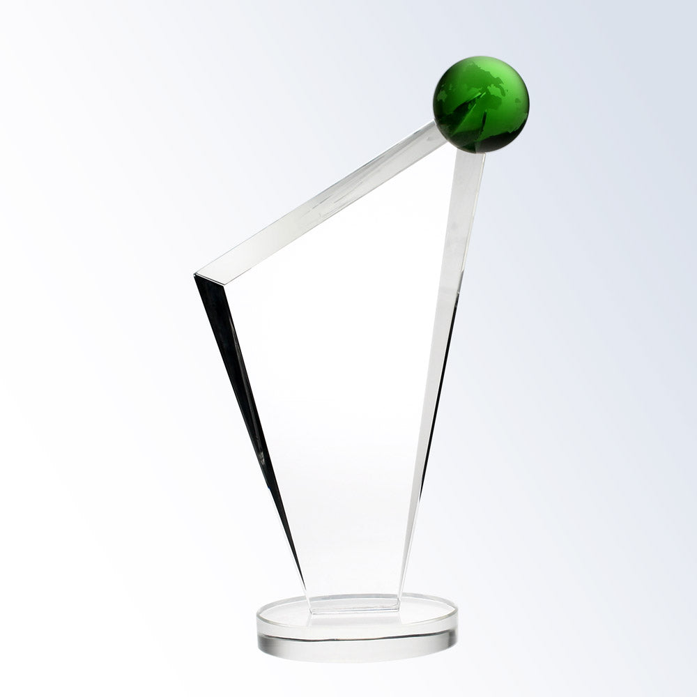 The Conception Green Globe Award 9.75"