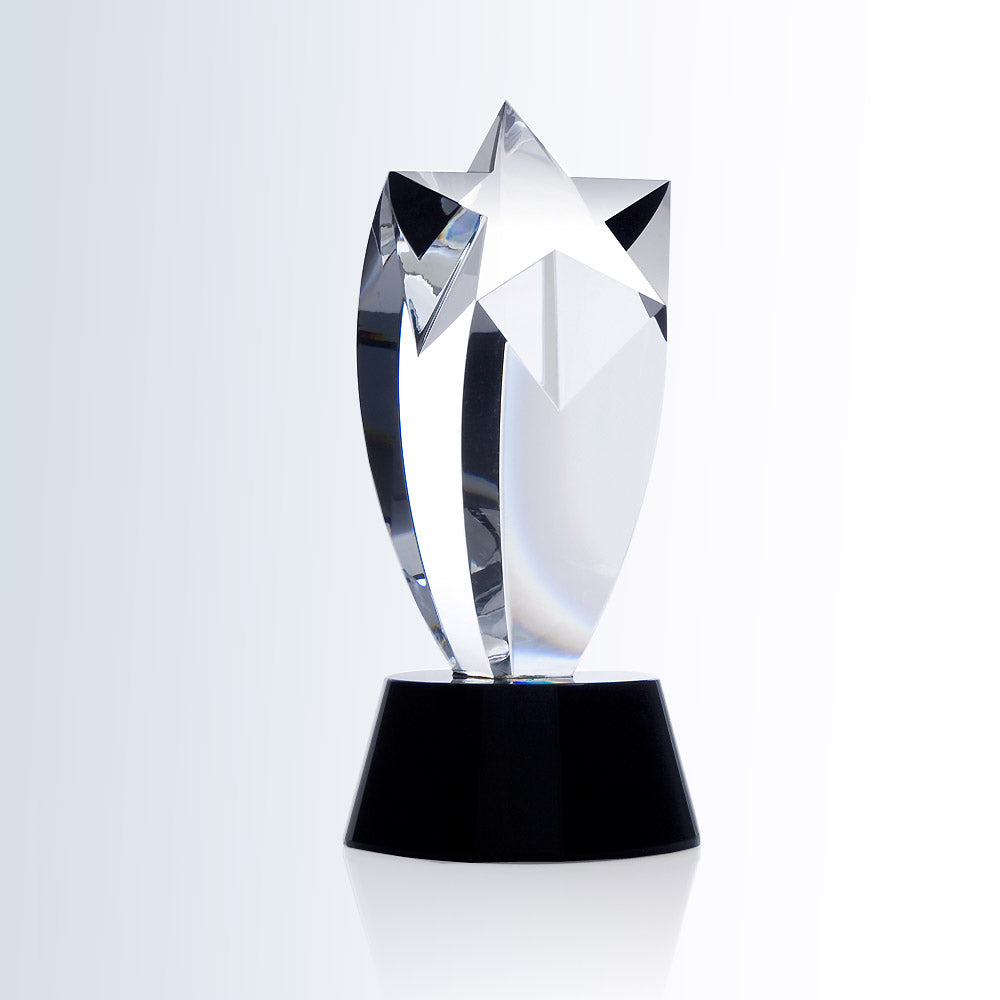 Rising Star Award - Black Round Base 9"
