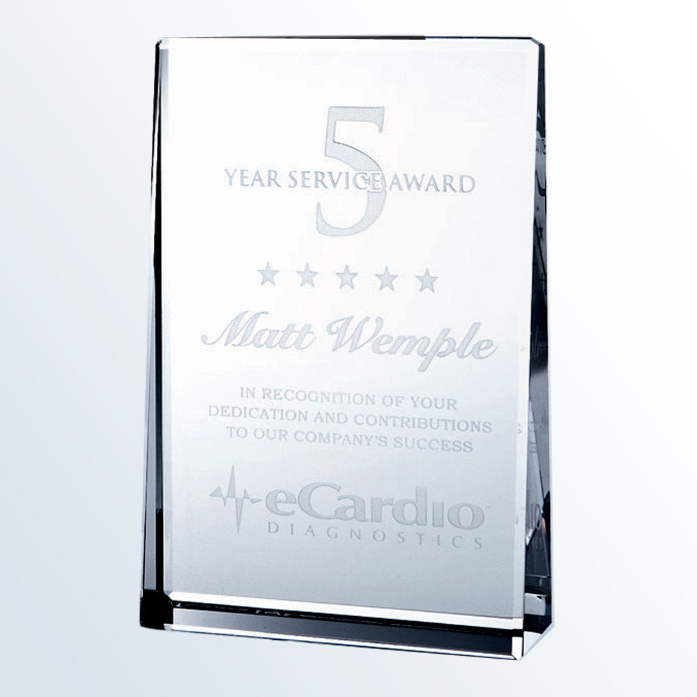 Vertical Rectangle Plaque 7"
