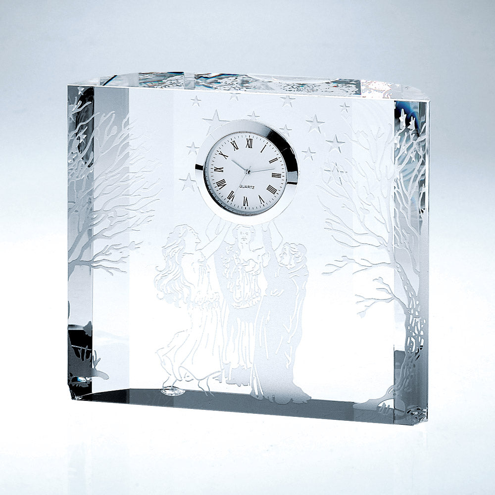Fantasy Block Clock 4.5"