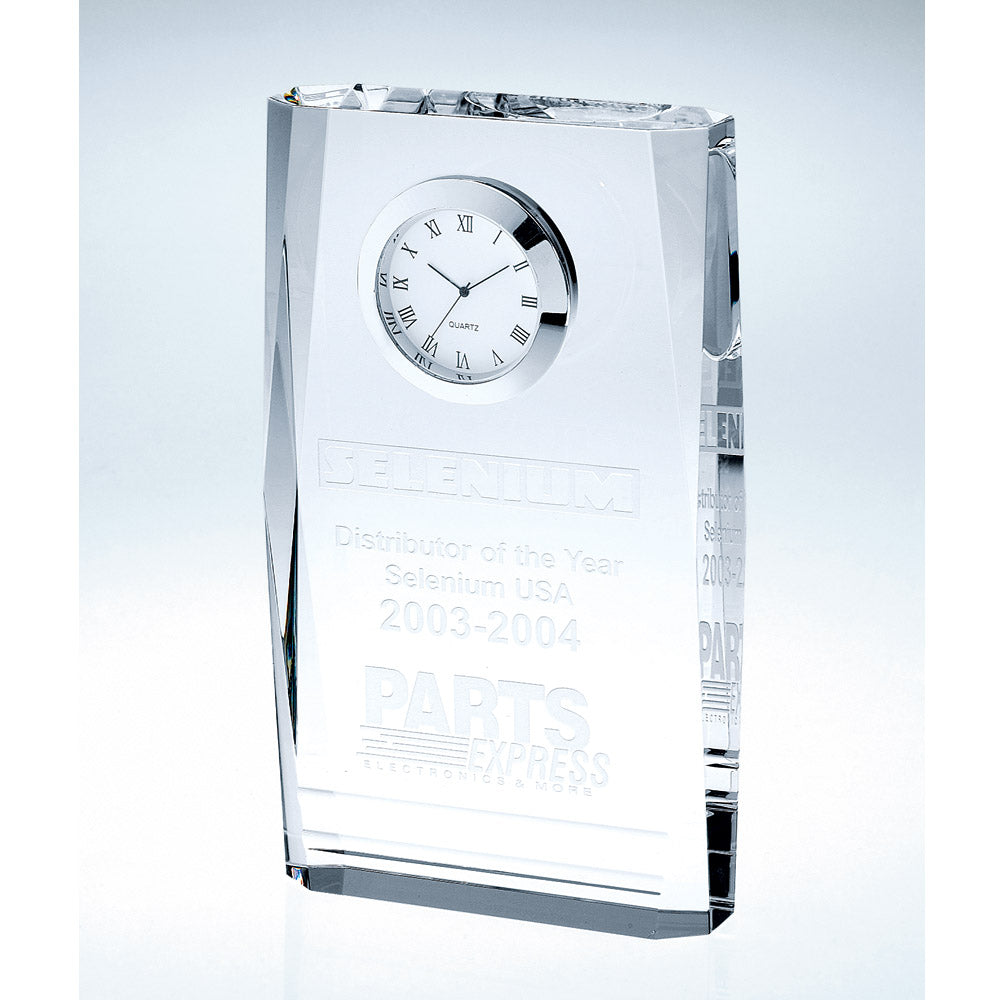 Beveled Plaque Clock 7"