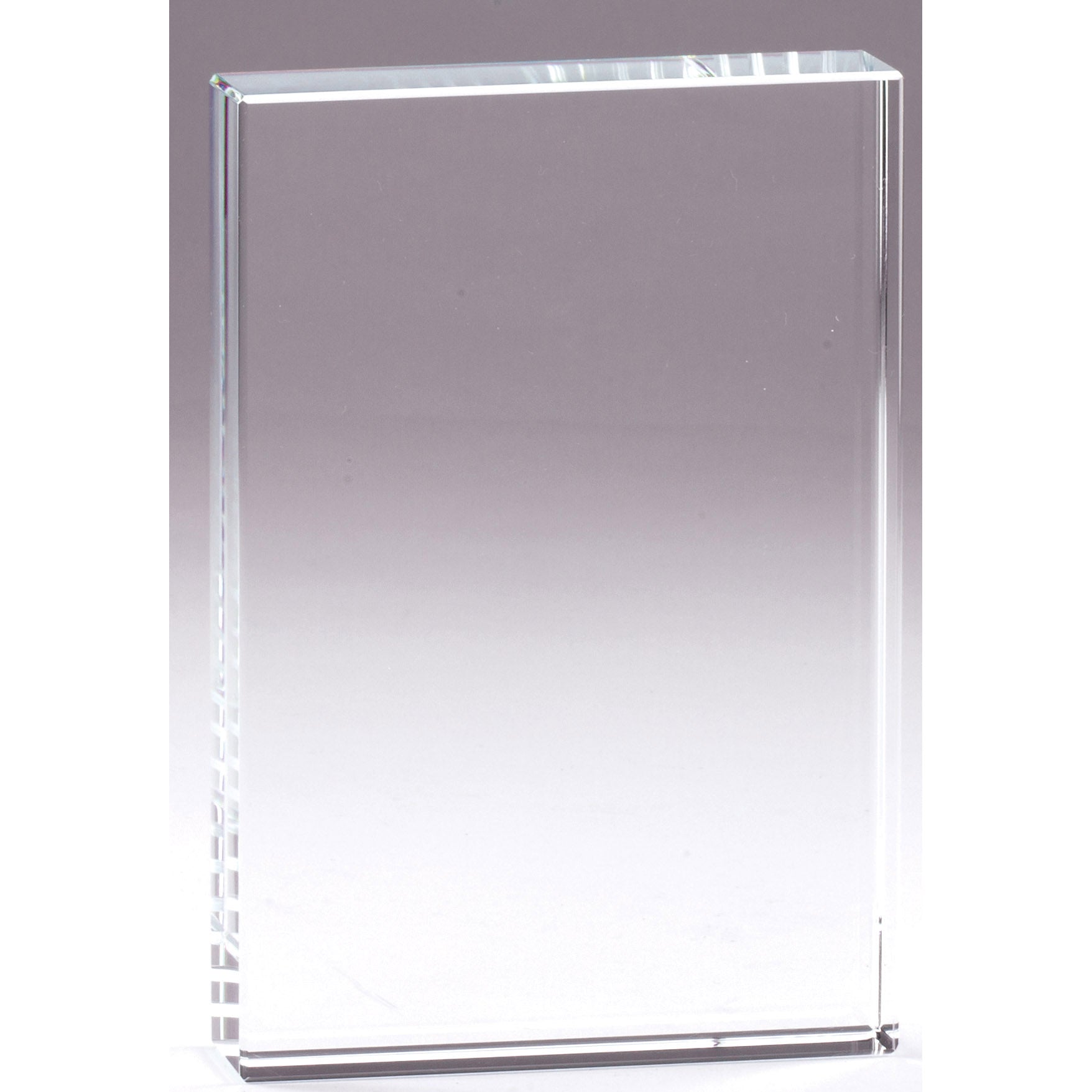 SALE - Crystal Rectangle 4" x 6" x 1"