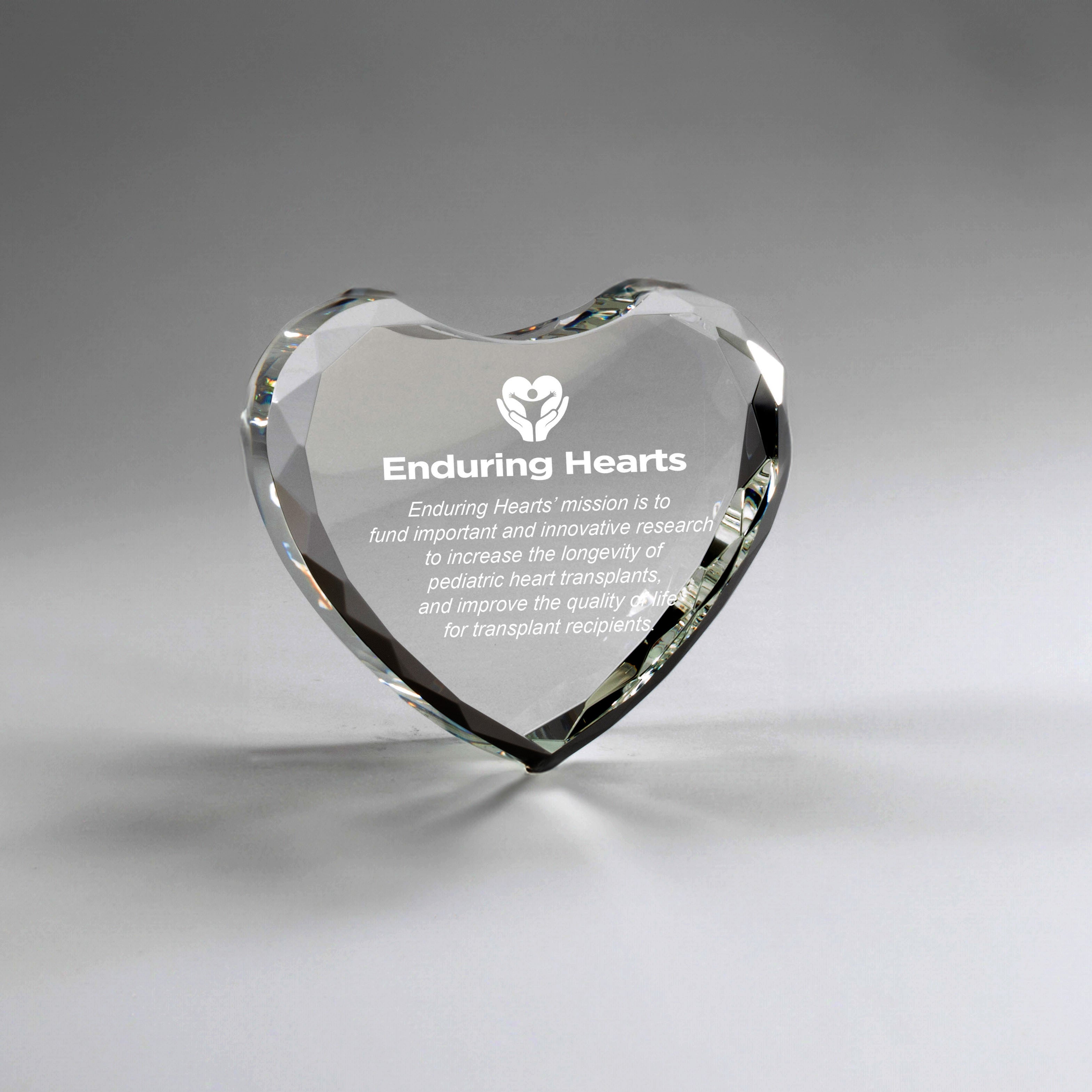 Heart Crystal Paperweight