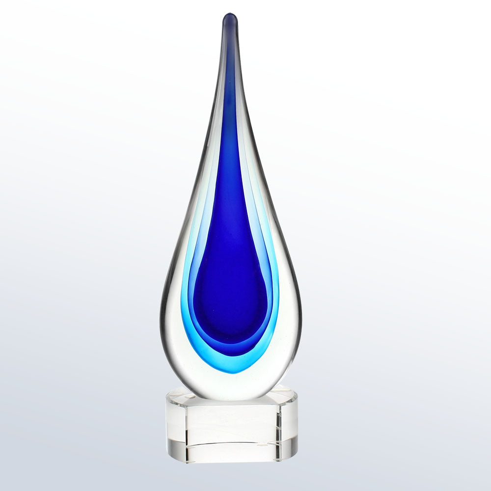 Teardrop- Blue 8"