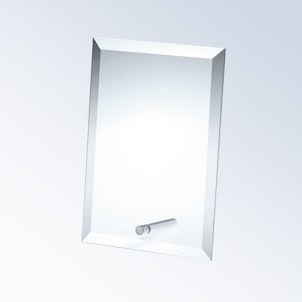 Beveled Vertical Rectangle W/ Aluminum Pole 8"