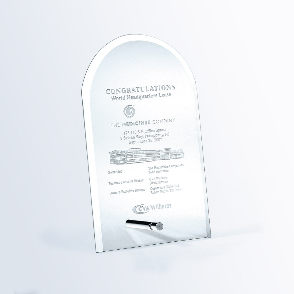 Beveled Arch W/ Aluminum Pole 8"