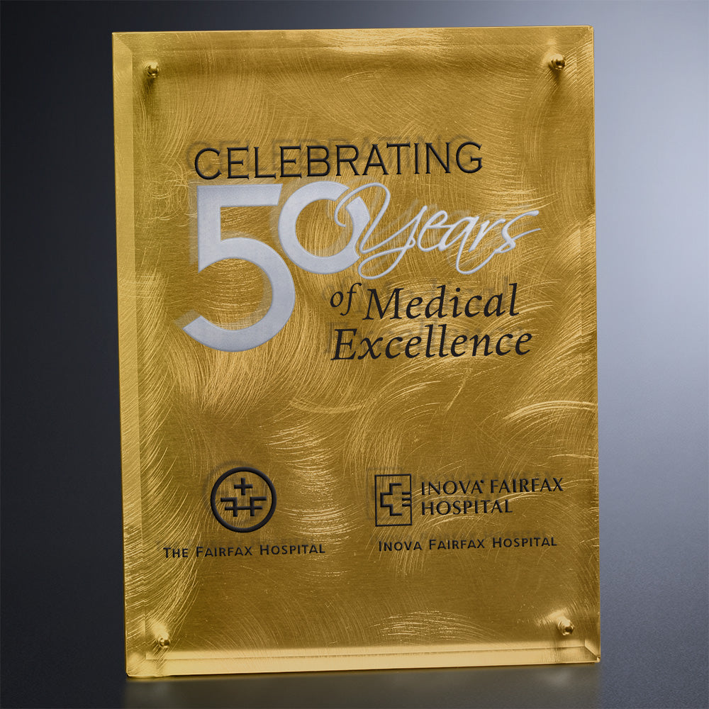 Gold Alloy Plaque 8" x 10"