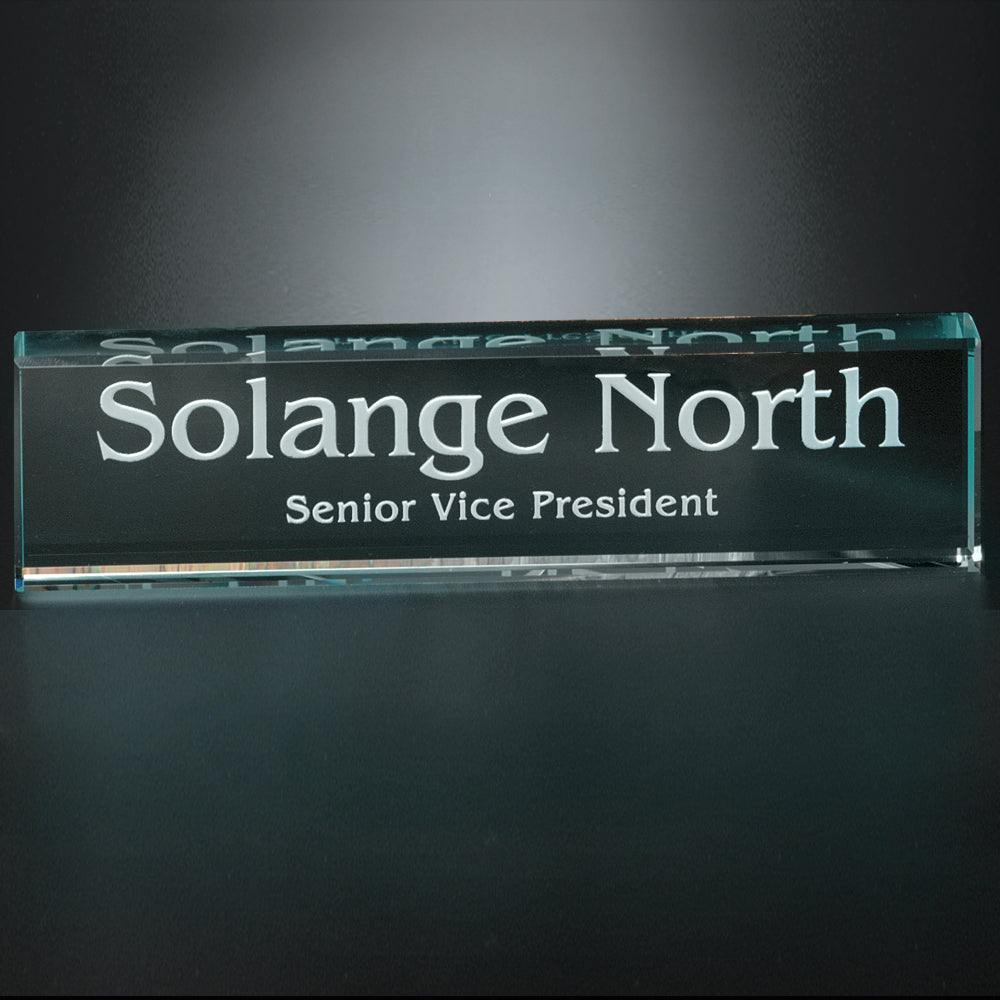 SALE - Jade Nameplate 8" W