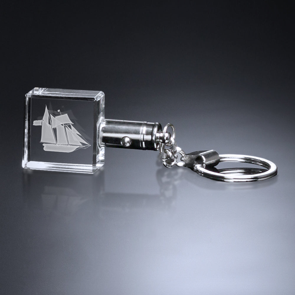 Square Lighted Keychain