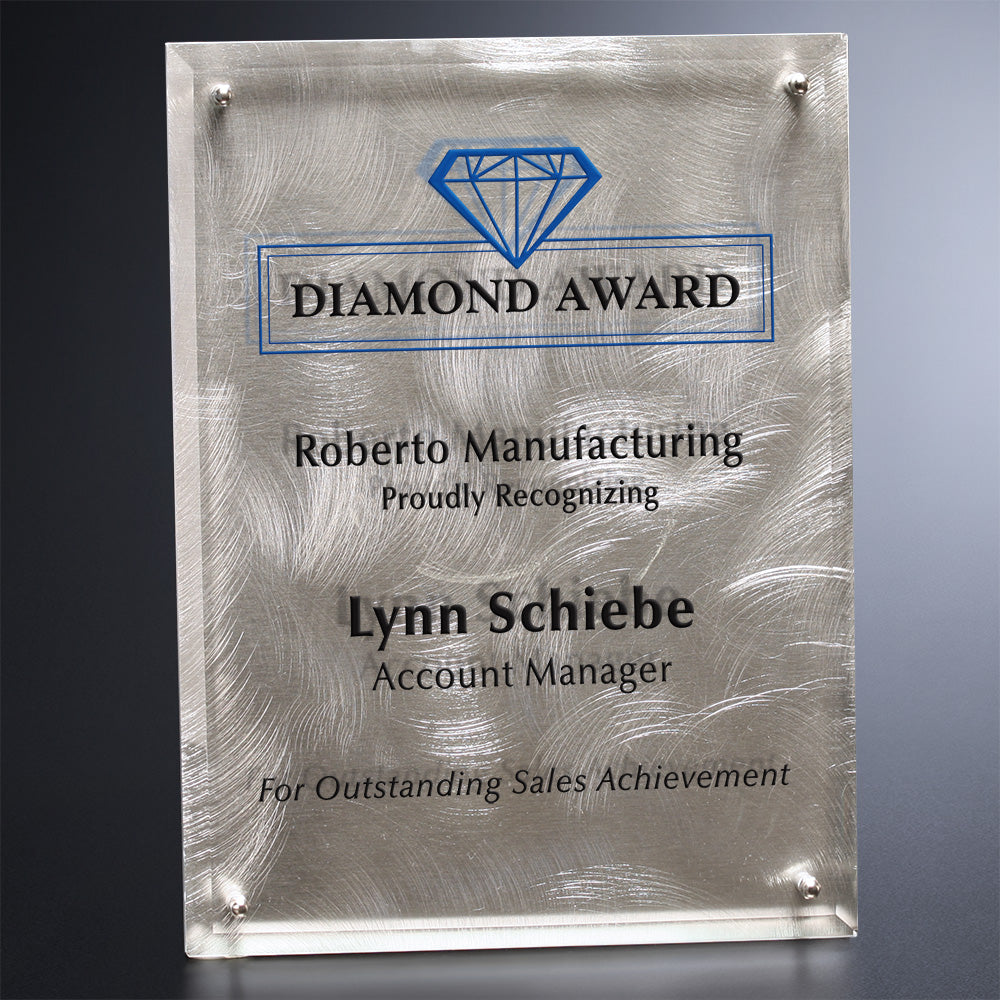 Silver Alloy Plaque 7" x 9"