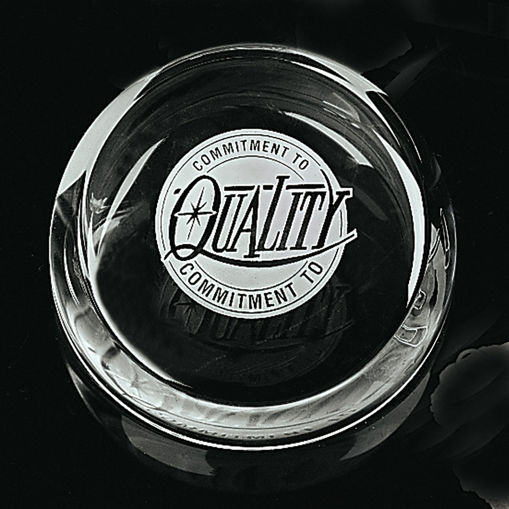 Slant Top Paperweight 3-1/2" Dia.