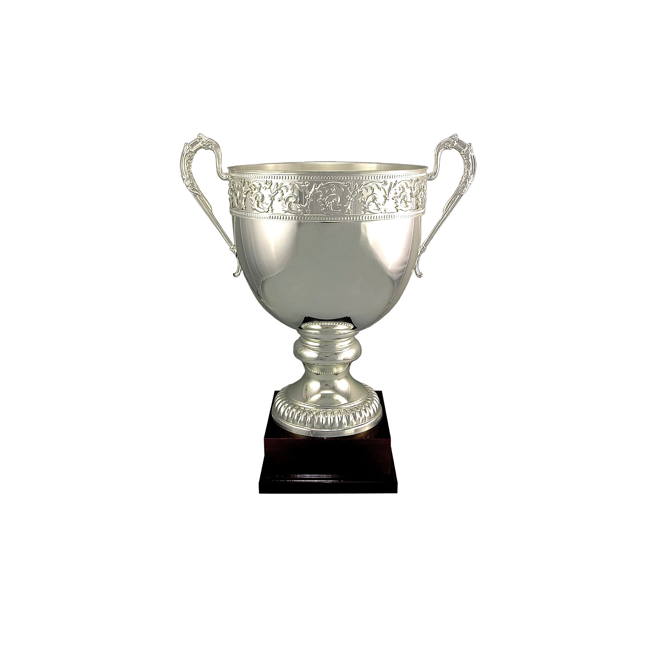 Big Premium Large Wide Silver Plated Metal Cup