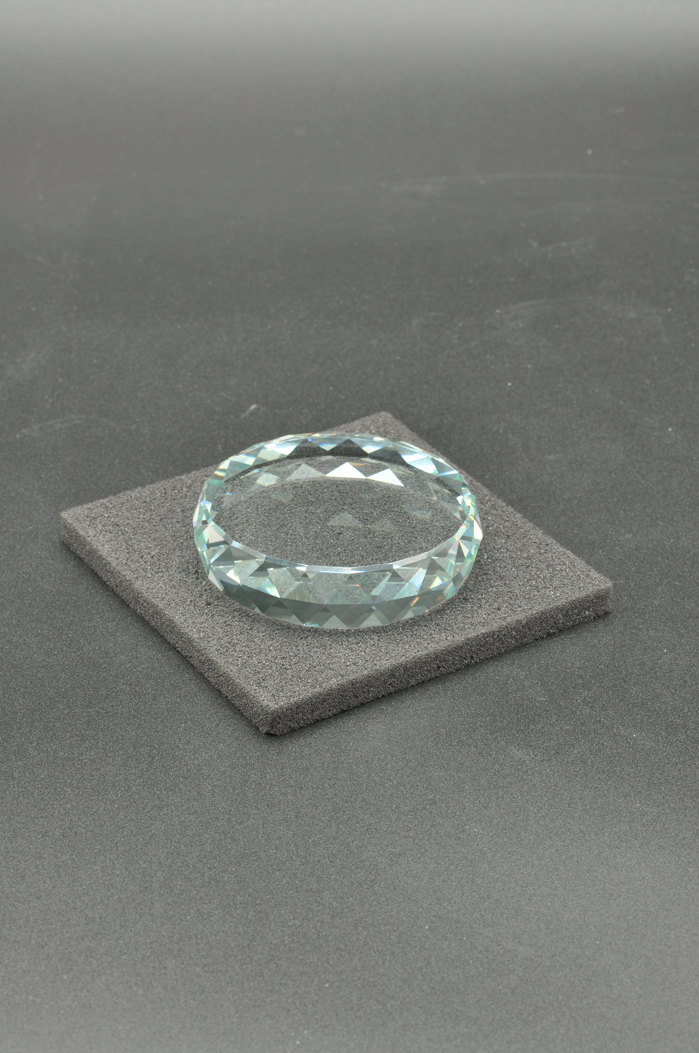 SALE - Faceted Gem Paperweight 3-1/4" Dia.