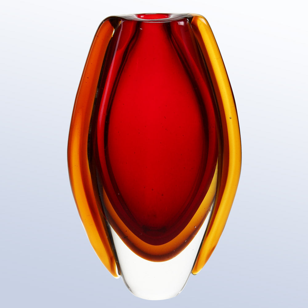 The Red Lava Vase 8.625"