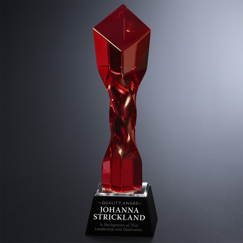 Twisted Diamond Ruby Award 11"